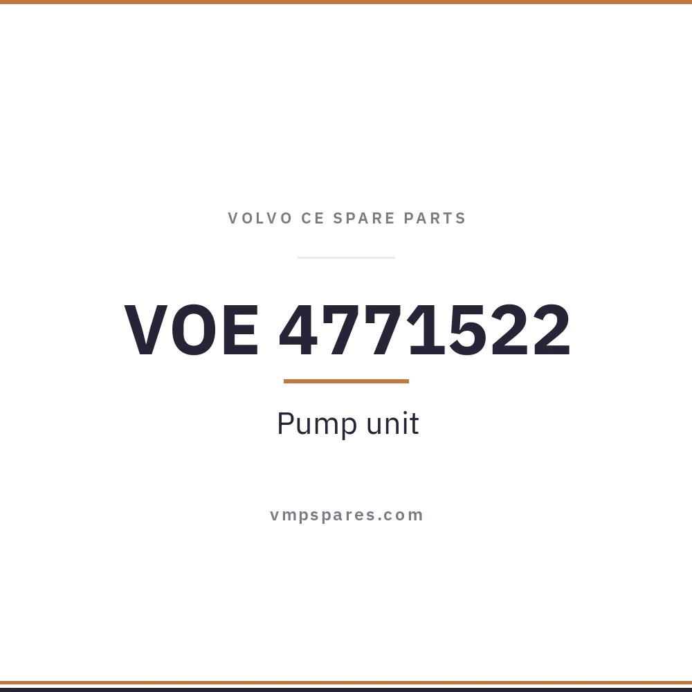 VOE 4771522 – Pump unit