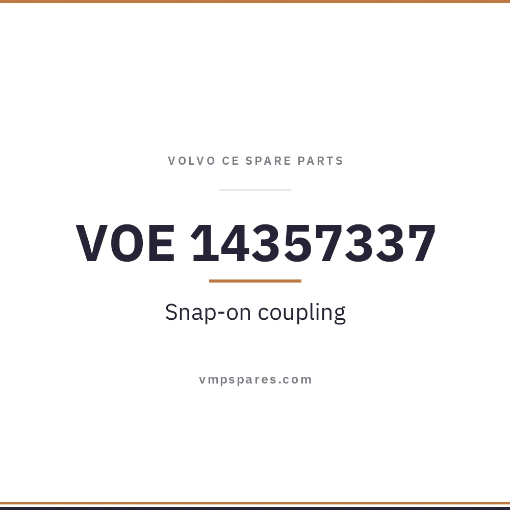 VOE 14357337 – Snap-on coupling