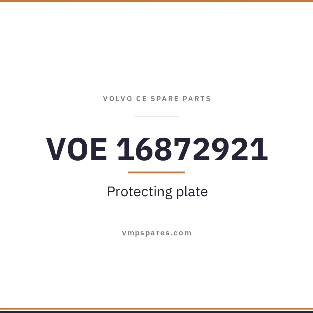 VOE 16872921 – Protecting plate