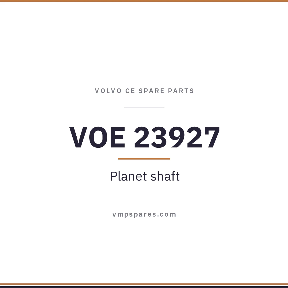 VOE 23927 – Planet shaft