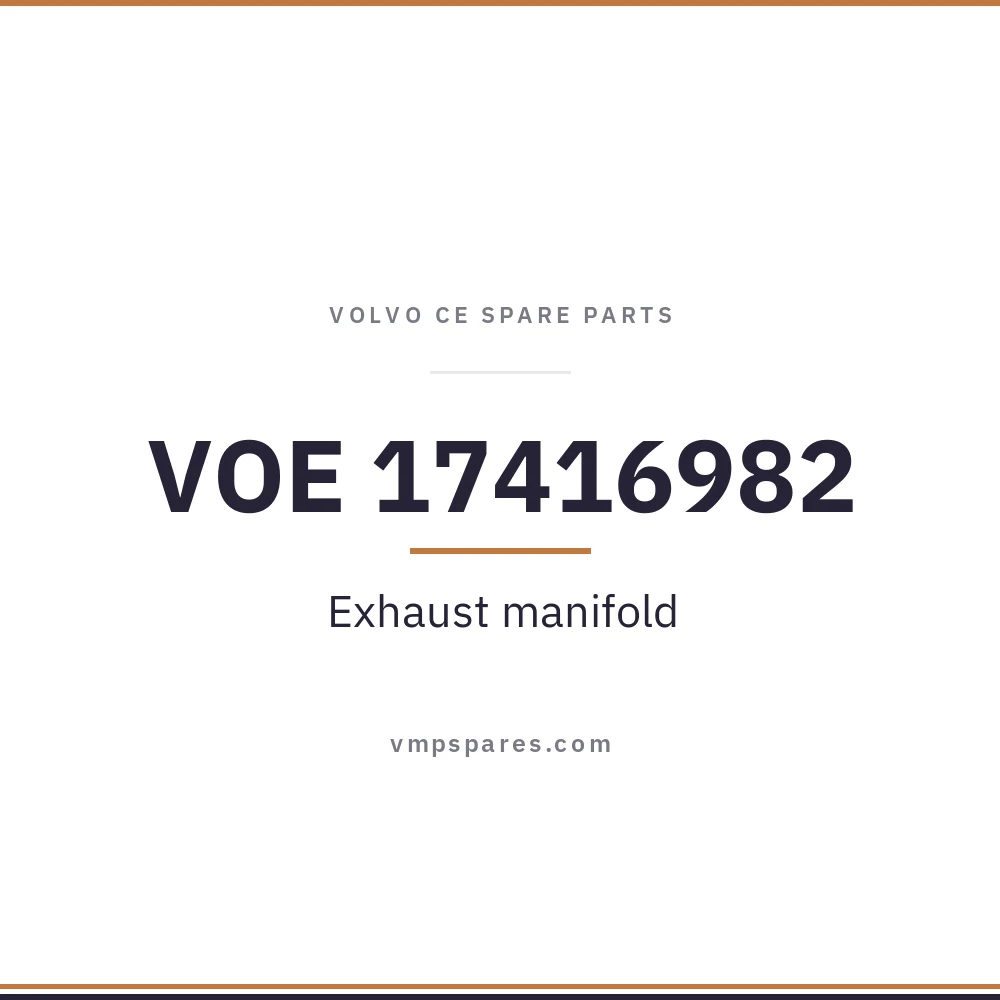 VOE 17416982 – Exhaust manifold