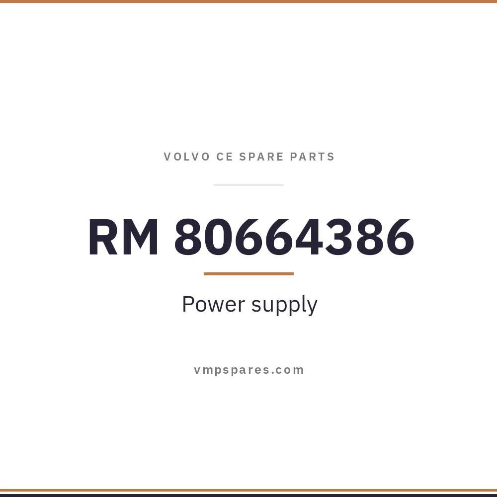 RM 80664386 – Power supply