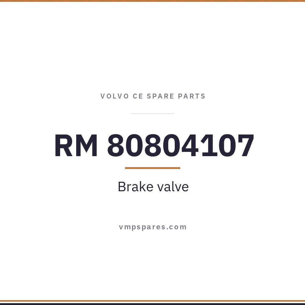RM 80804107 – Brake valve
