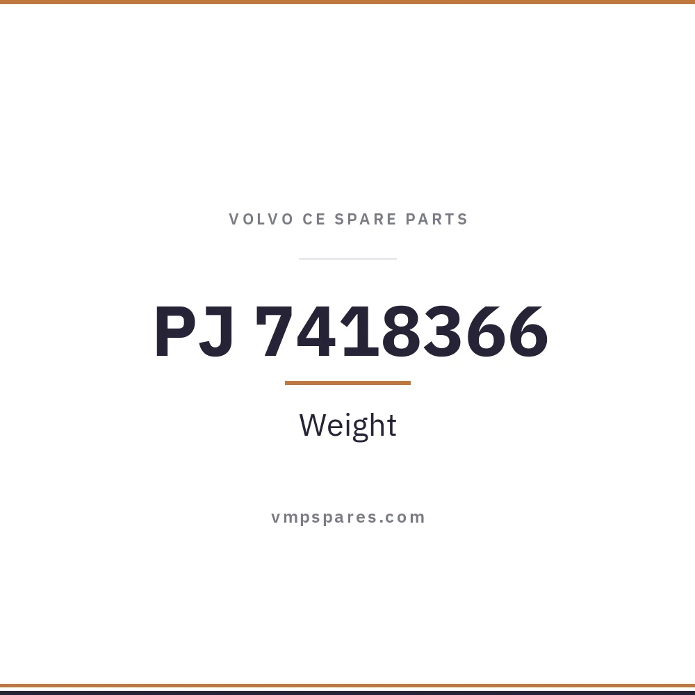 PJ 7418366 – Weight