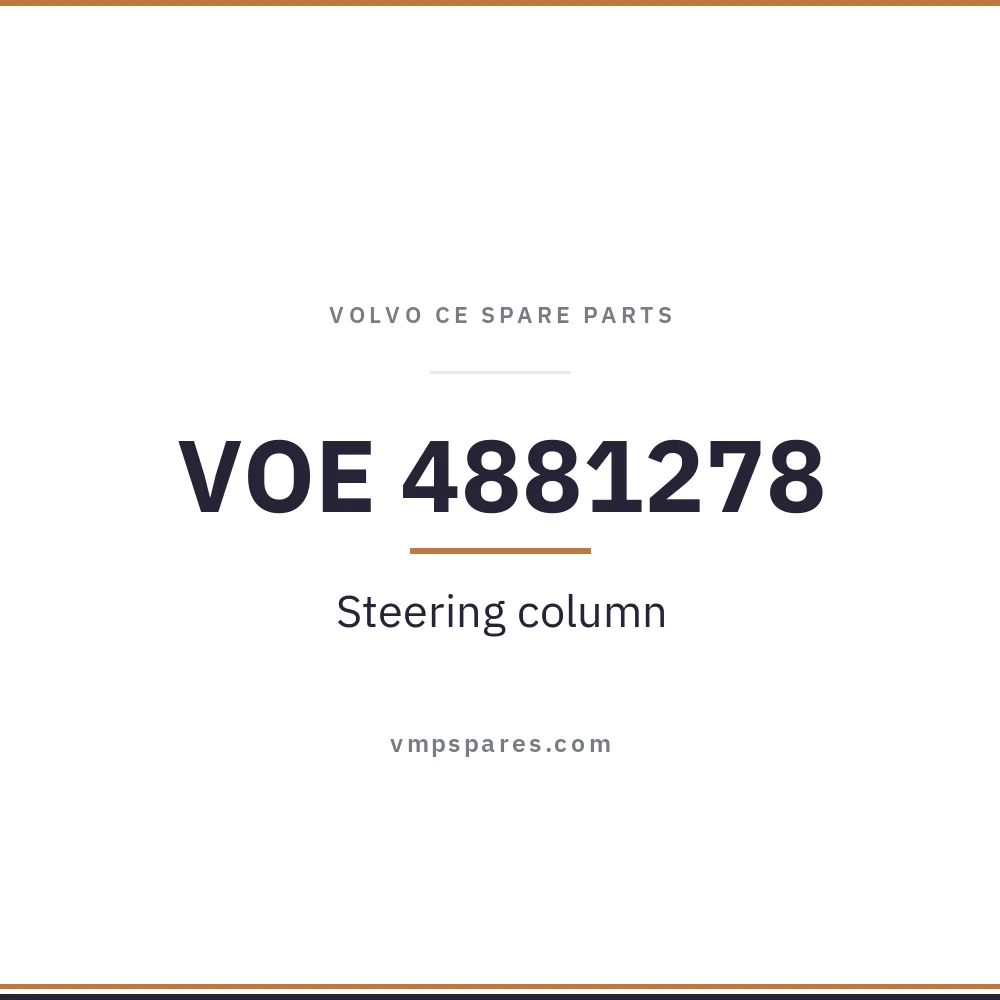 VOE 4881278 – Steering column
