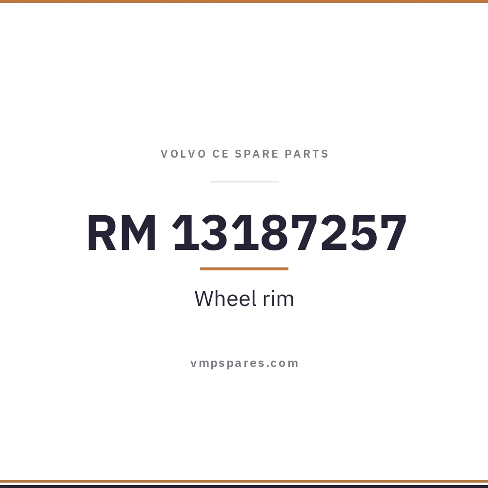 RM 13187257 – Wheel rim
