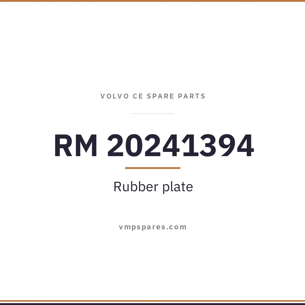 RM 20241394 – Rubber plate
