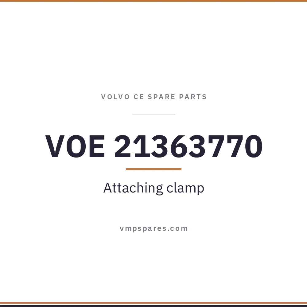 VOE 21363770 – Attaching clamp