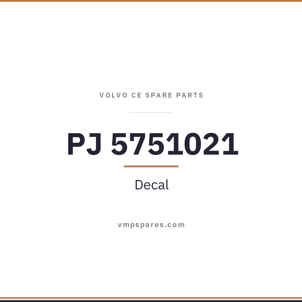PJ 5751021 – Decal