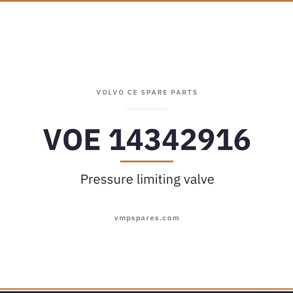 VOE 14342916 – Pressure limiting valve