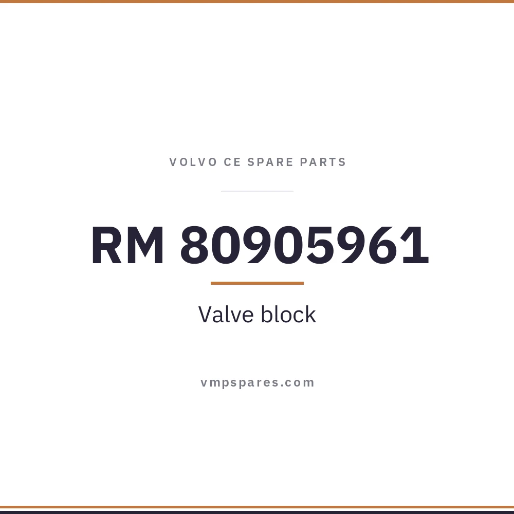 RM 80905961 – Valve block