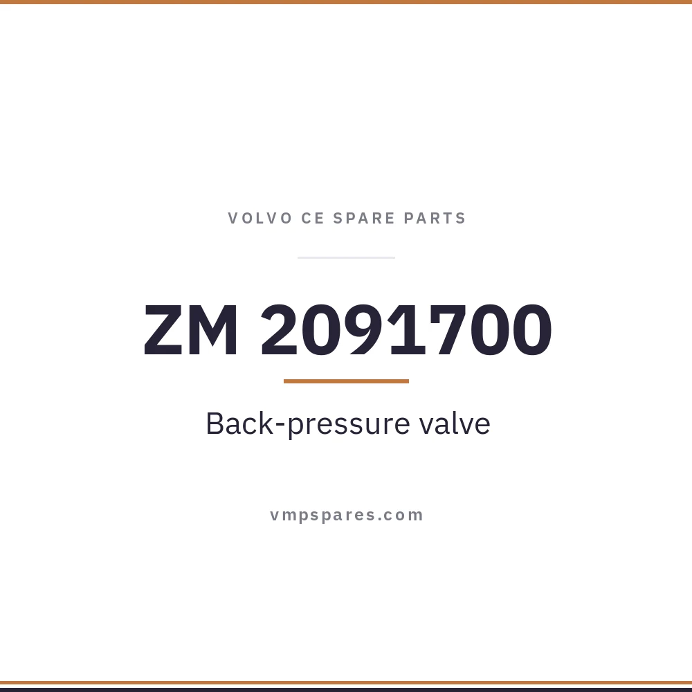 ZM 2091700 – Back-pressure valve