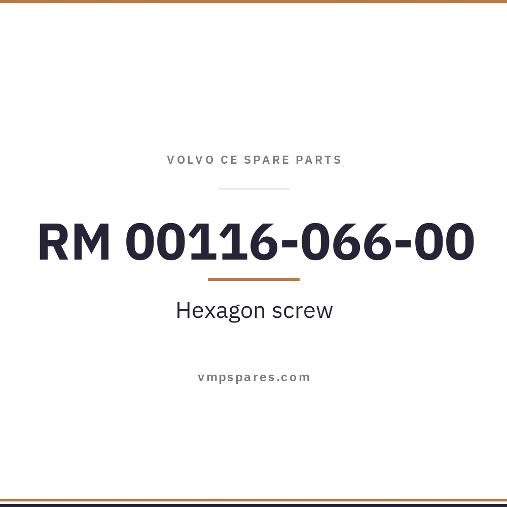 RM 00116-066-00 – Hexagon screw