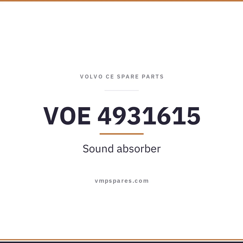 VOE 4931615 – Sound absorber