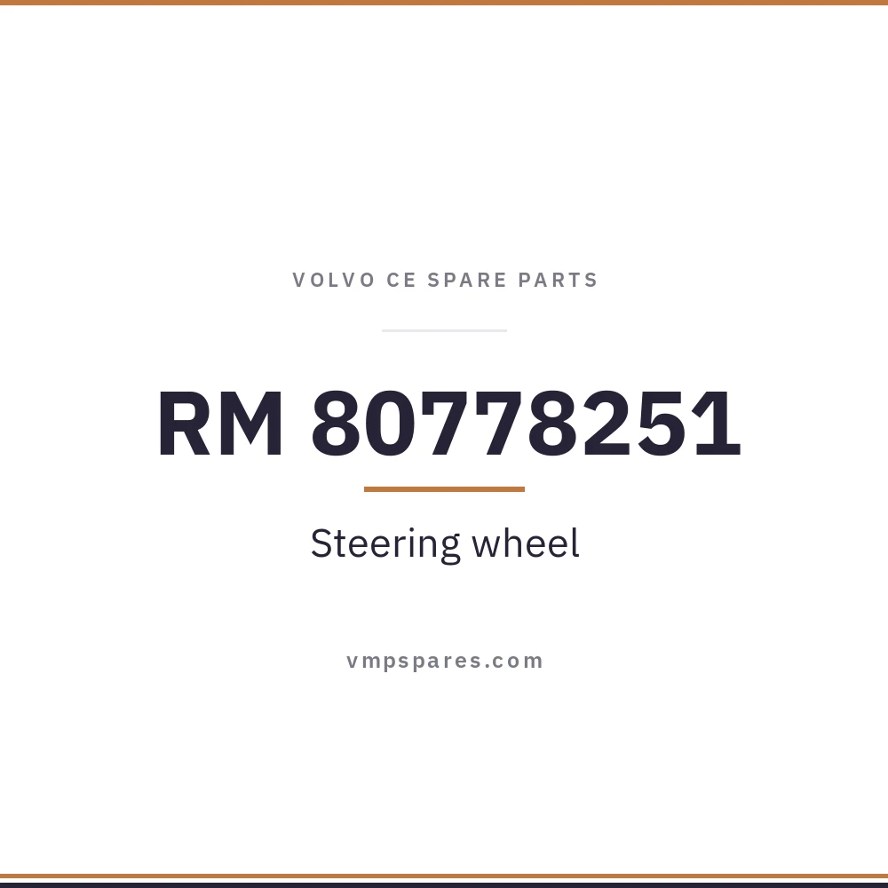 RM 80778251 – Steering wheel