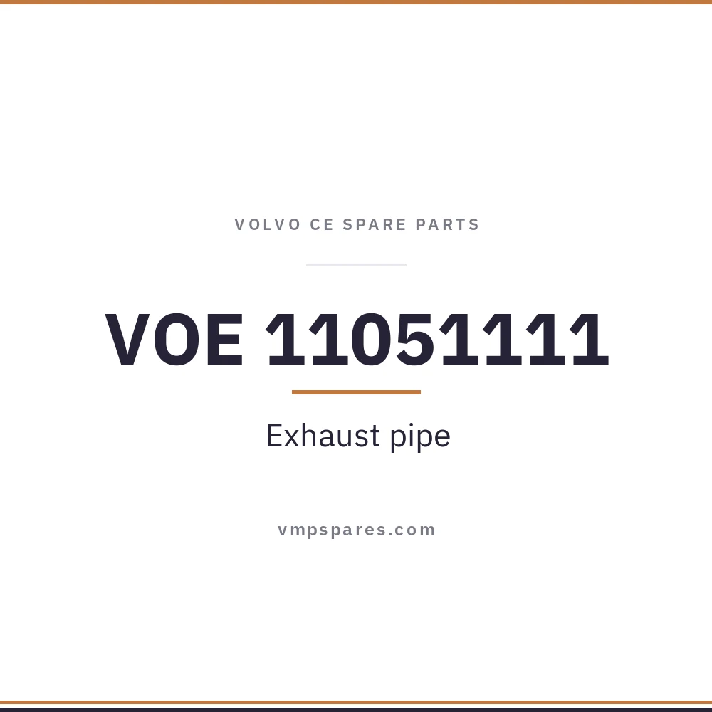 VOE 11051111 – Exhaust pipe