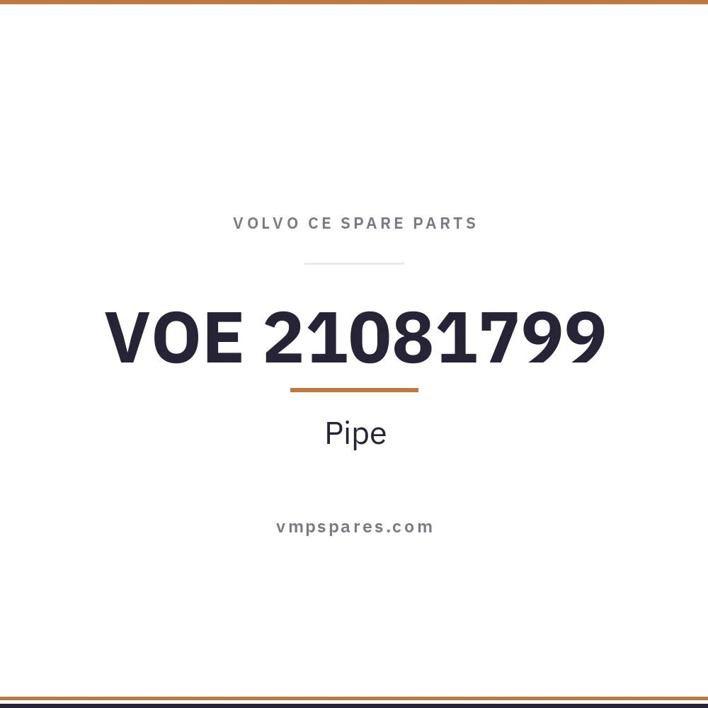 VOE 21081799 – Pipe