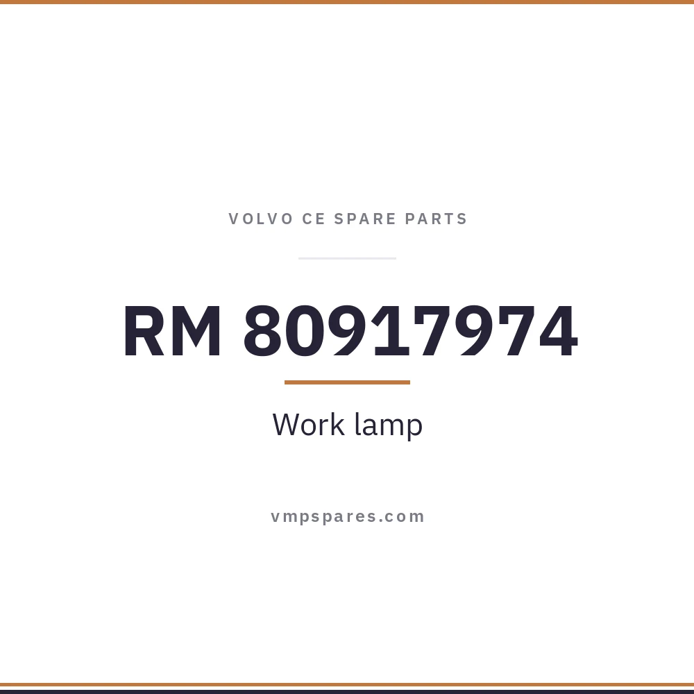 RM 80917974 – Work lamp