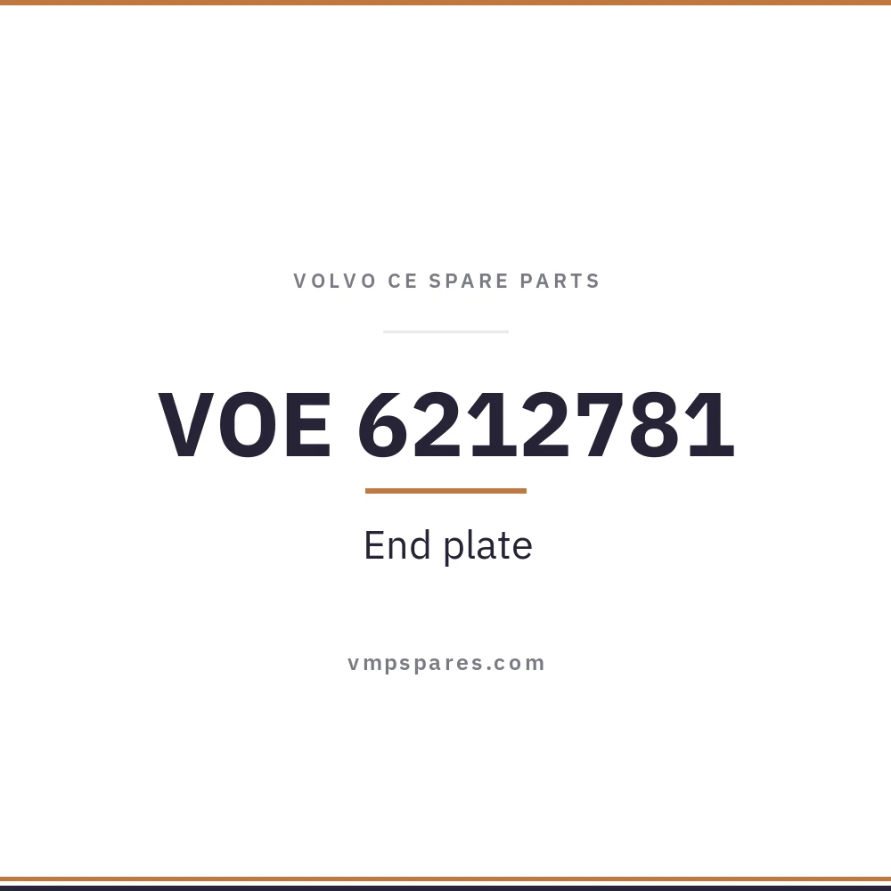 VOE 6212781 – End plate