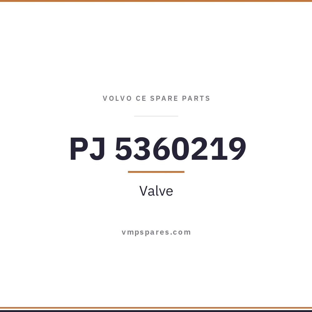 PJ 5360219 – Valve