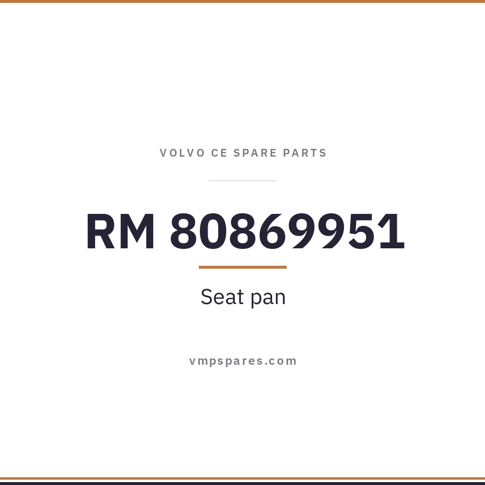 RM 80869951 – Seat pan