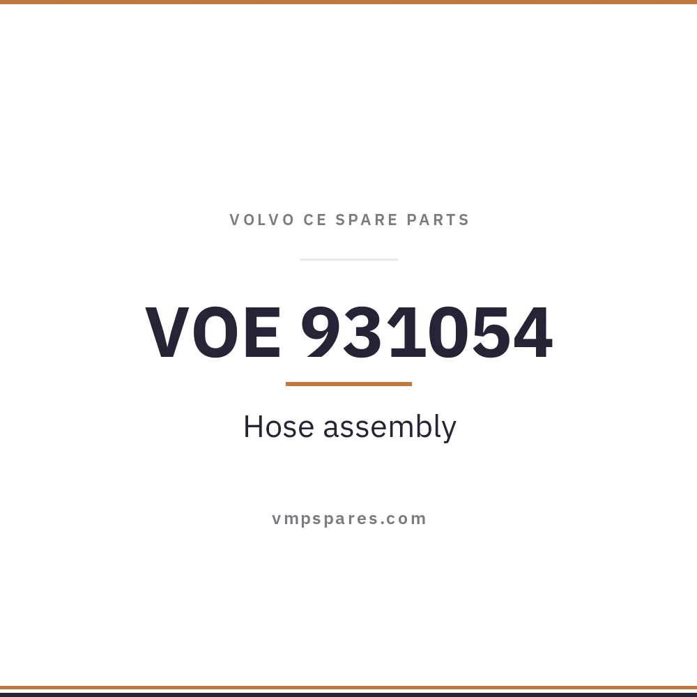 VOE 931054 – Hose assembly