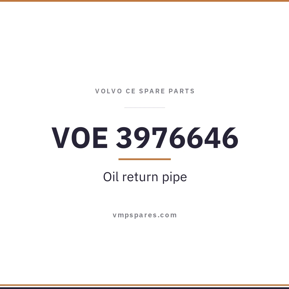 VOE 3976646 – Oil return pipe