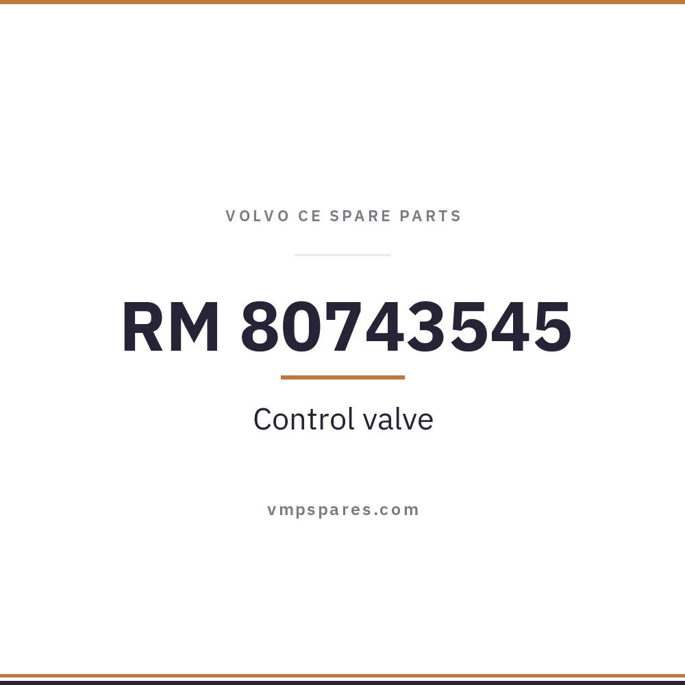 RM 80743545 – Control valve