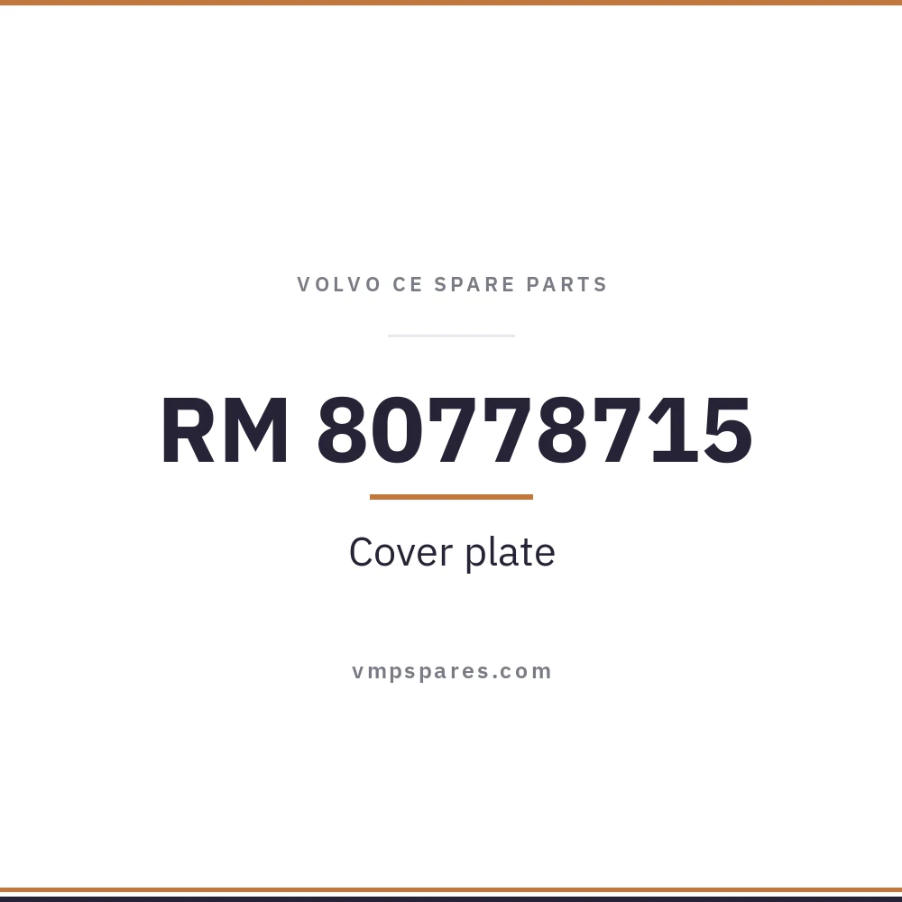 RM 80778715 – Cover plate