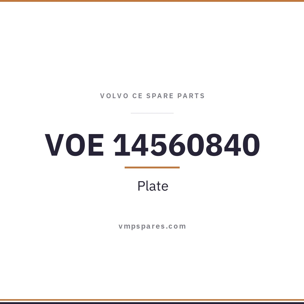 VOE 14560840 – Plate