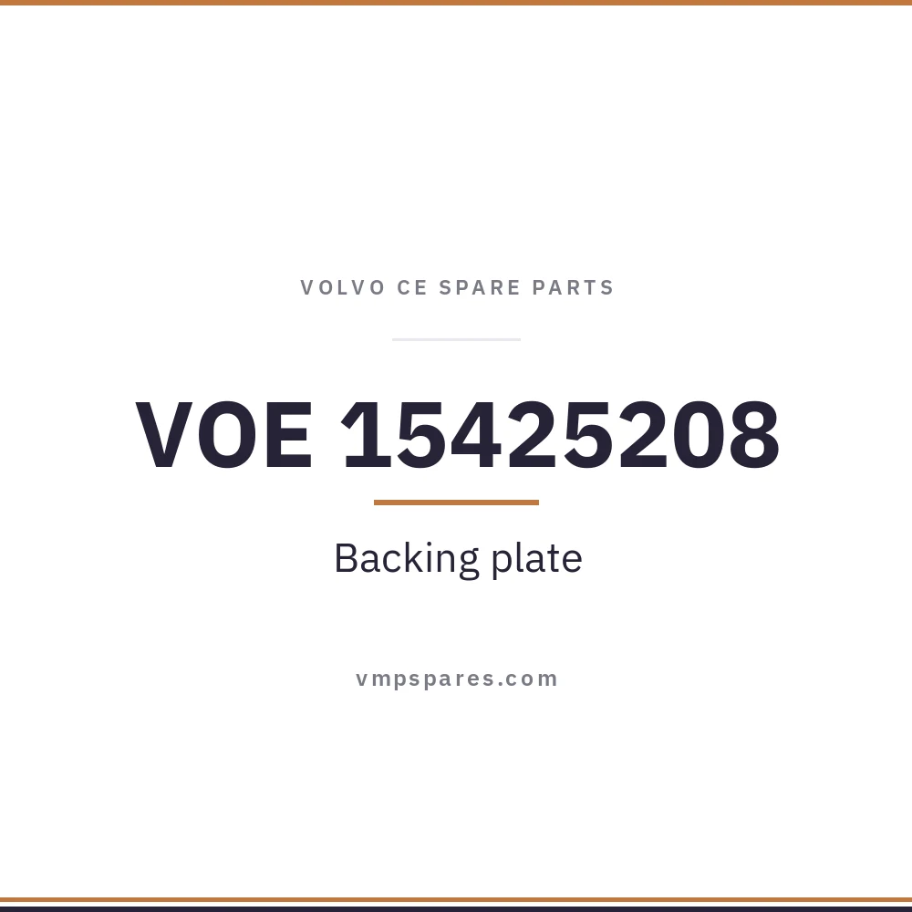 VOE 15425208 – Backing plate