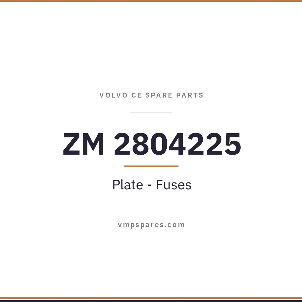 ZM 2804225 – Plate – Fuses