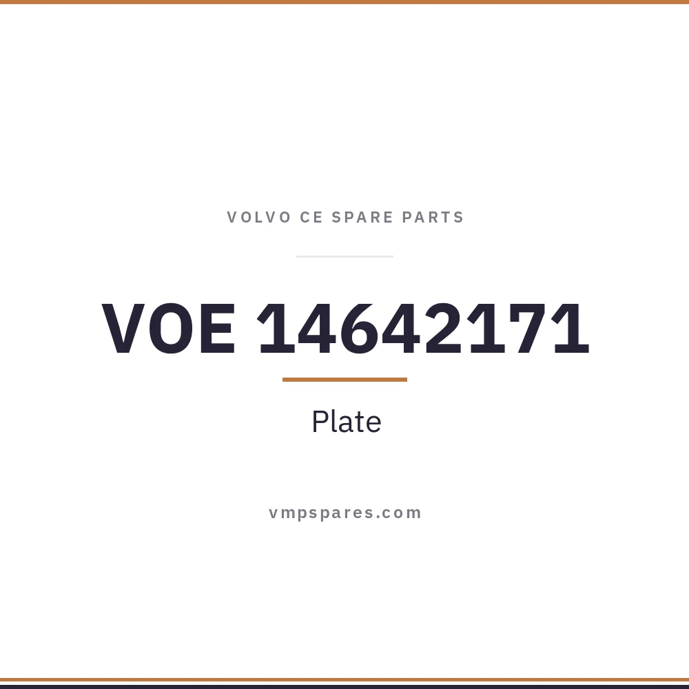 VOE 14642171 – Plate