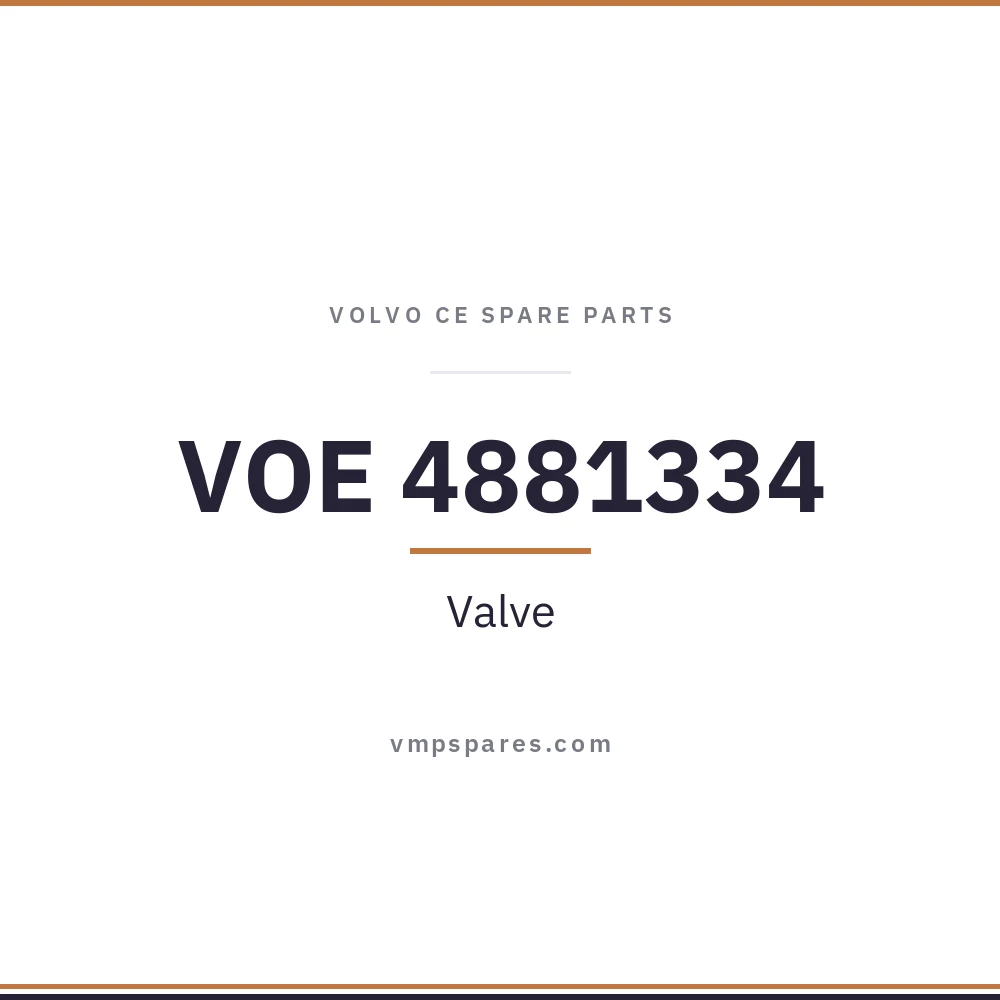 VOE 4881334 – Valve