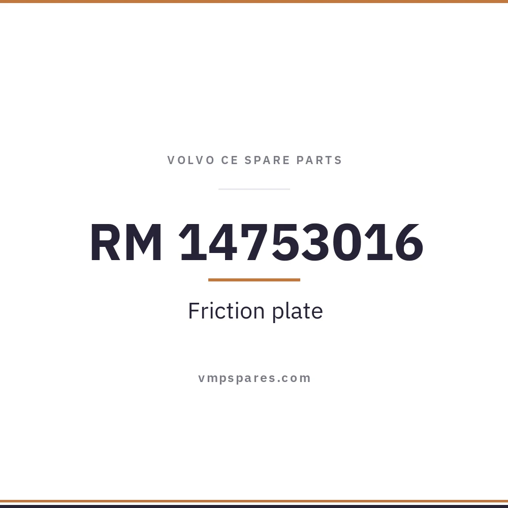RM 14753016 – Friction plate