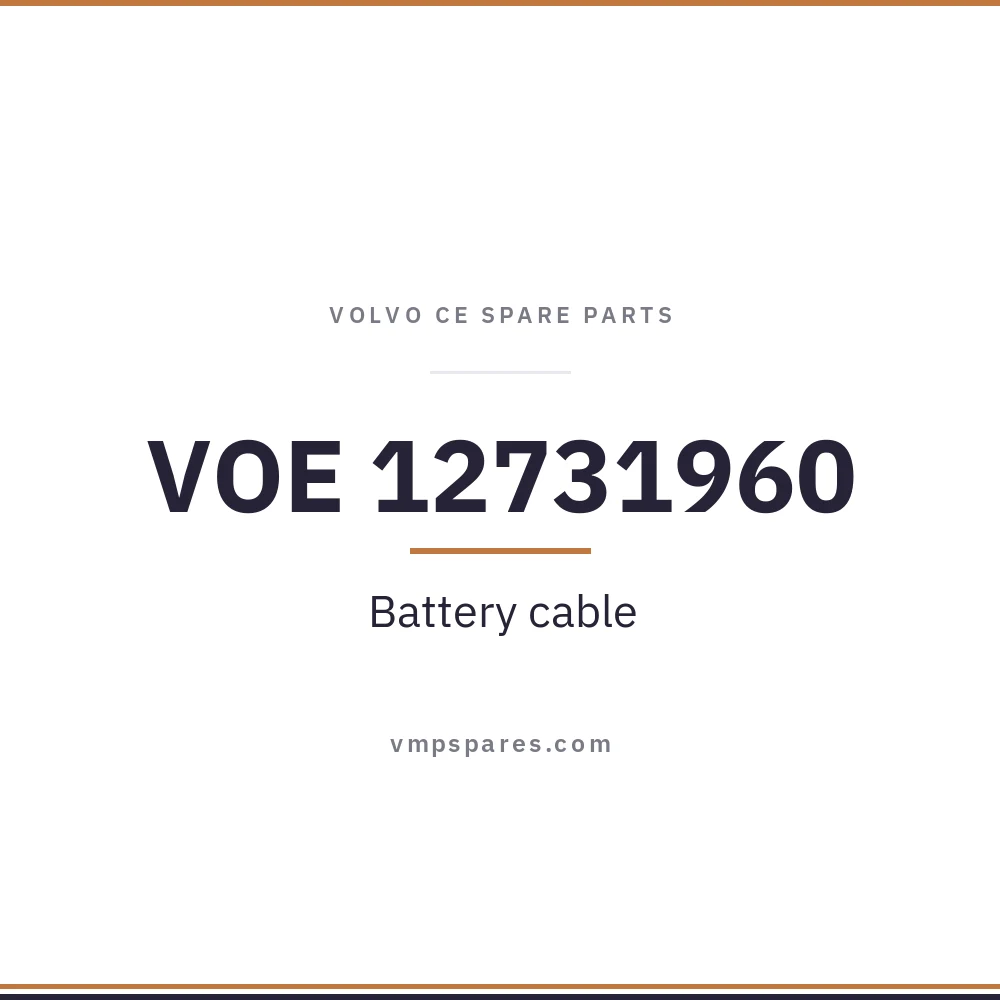 VOE 12731960 – Battery cable