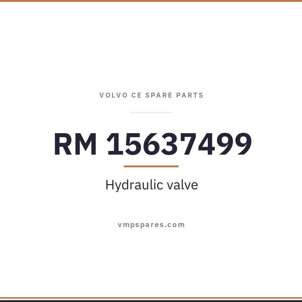 RM 15637499 – Hydraulic valve
