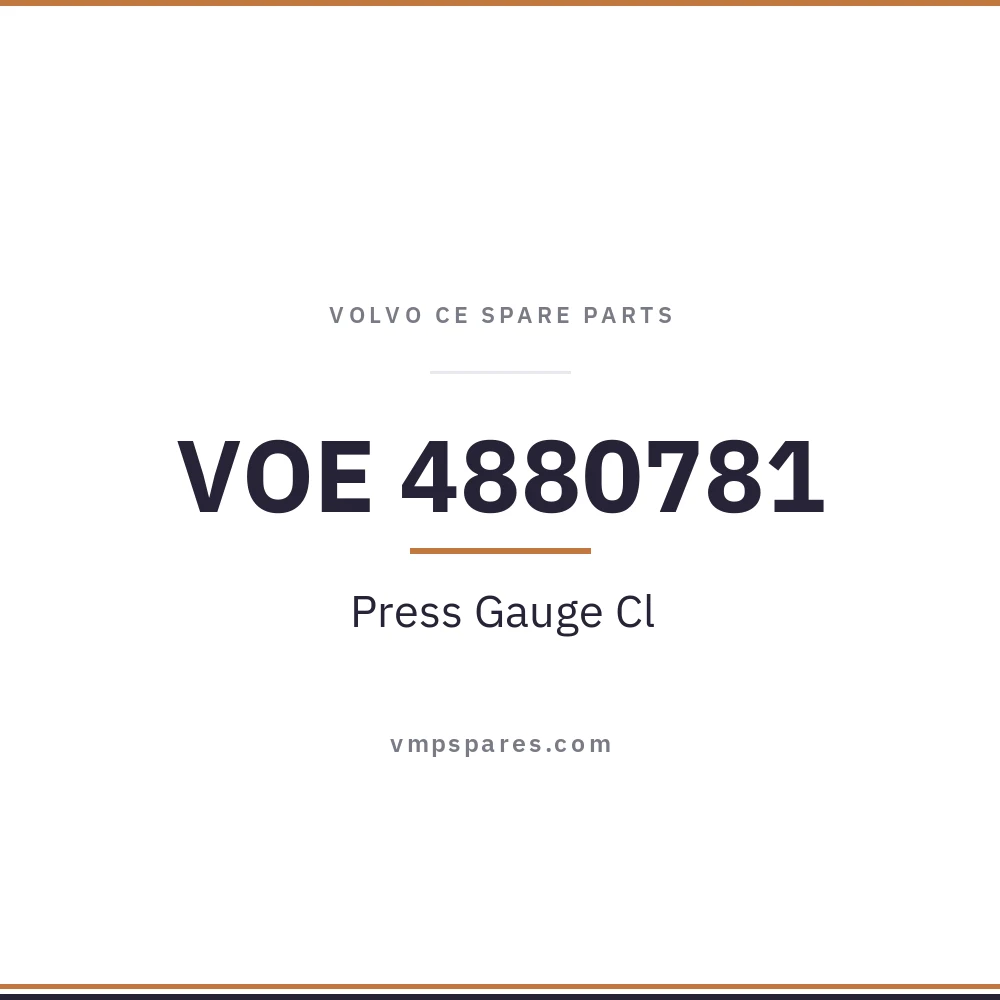 VOE 4880781 – Press Gauge Cl