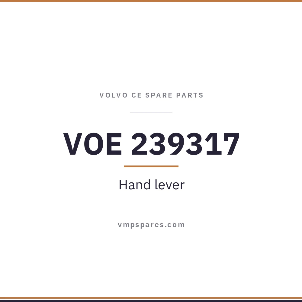 VOE 239317 – Hand lever