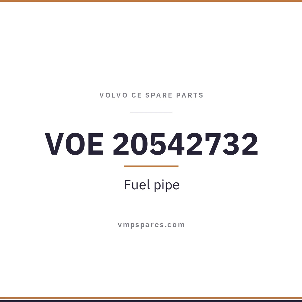 VOE 20542732 – Fuel pipe