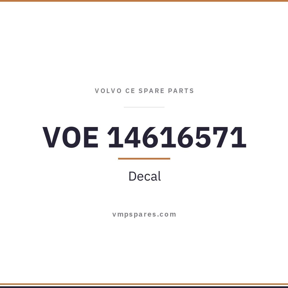 VOE 14616571 – Decal