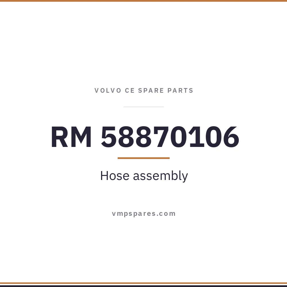 RM 58870106 – Hose assembly
