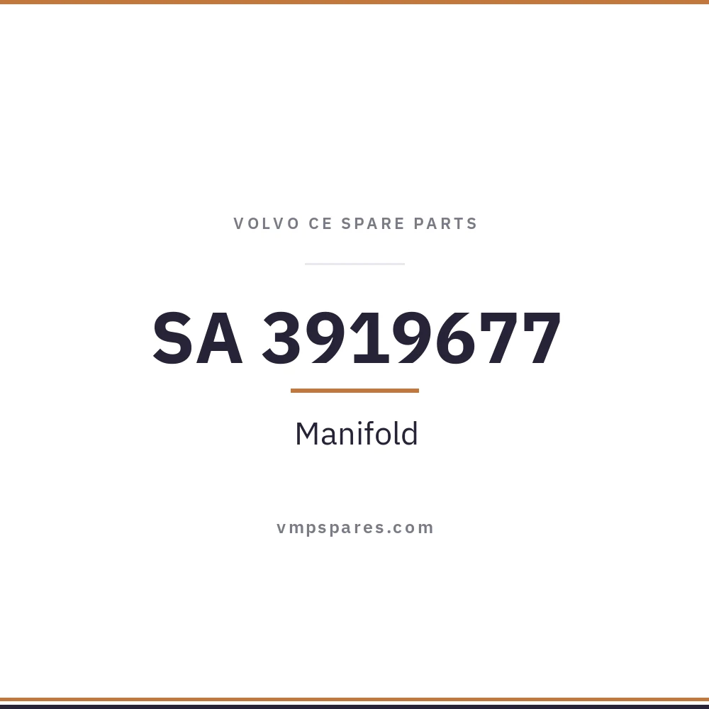 SA 3919677 – Manifold
