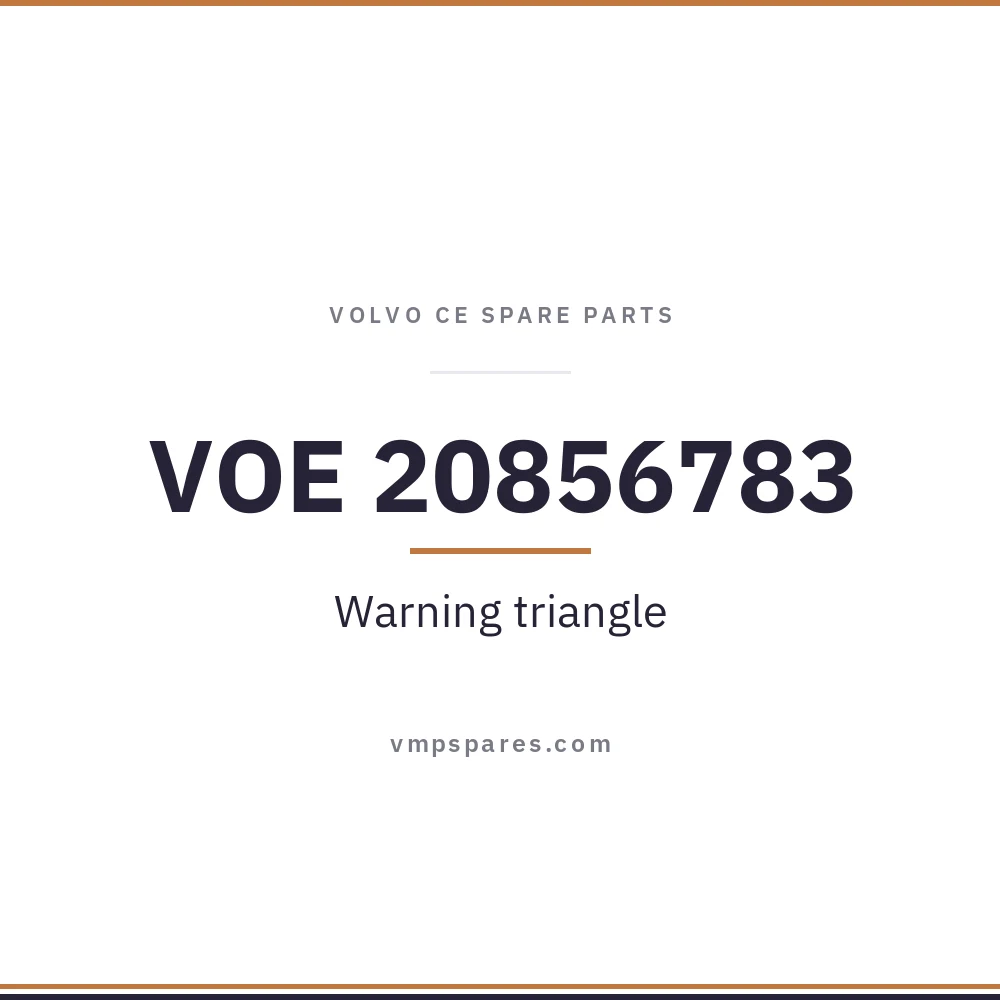VOE 20856783 – Warning triangle