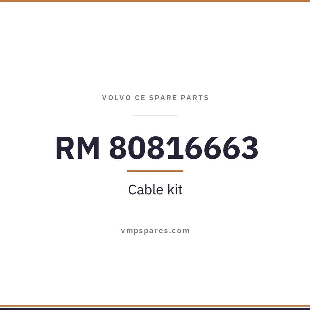 RM 80816663 – Cable kit
