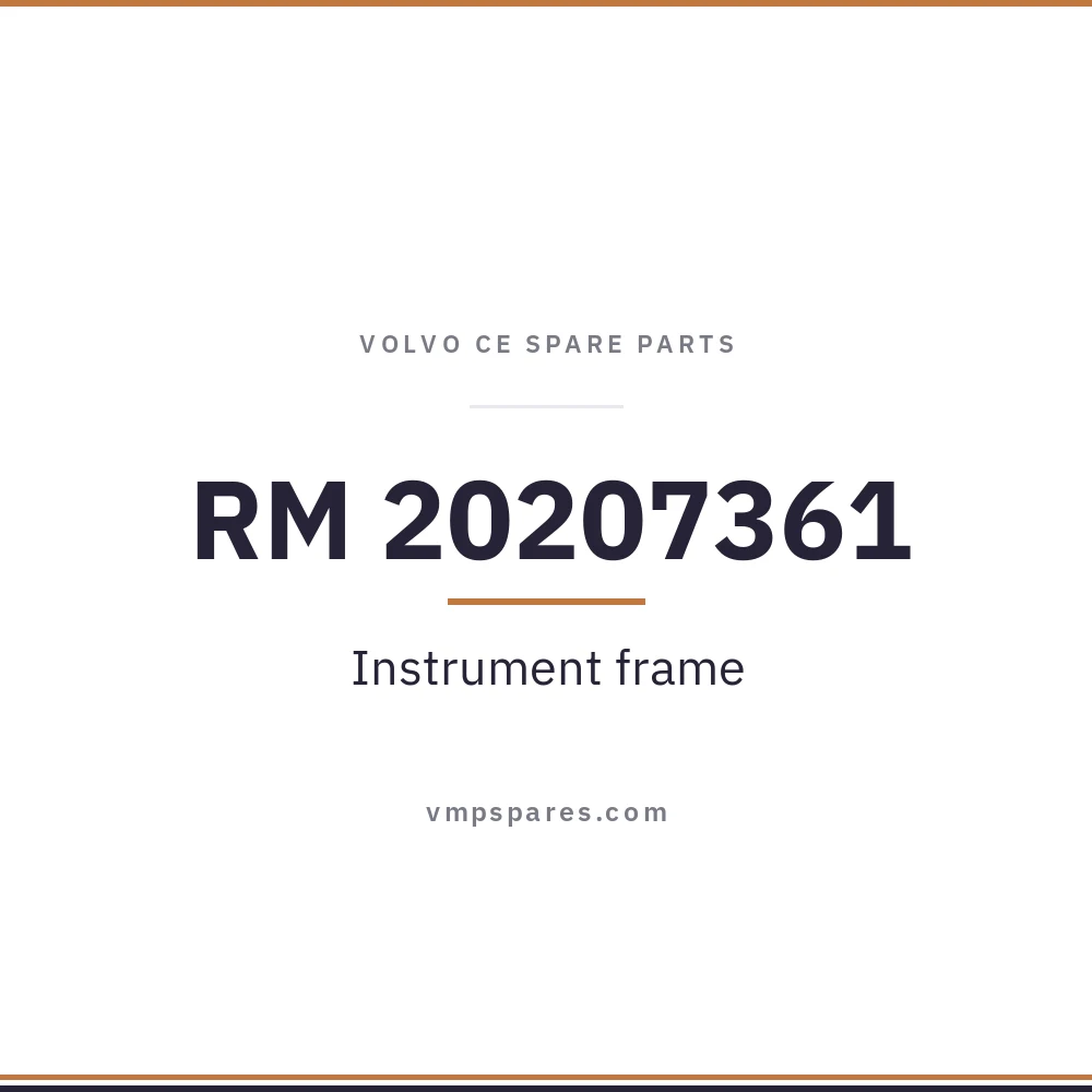 RM 20207361 – Instrument frame