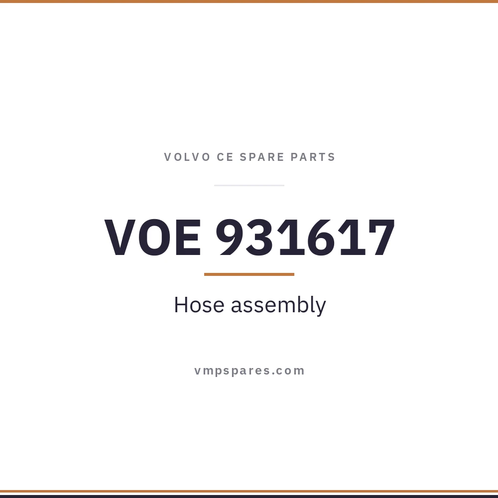 VOE 931617 – Hose assembly