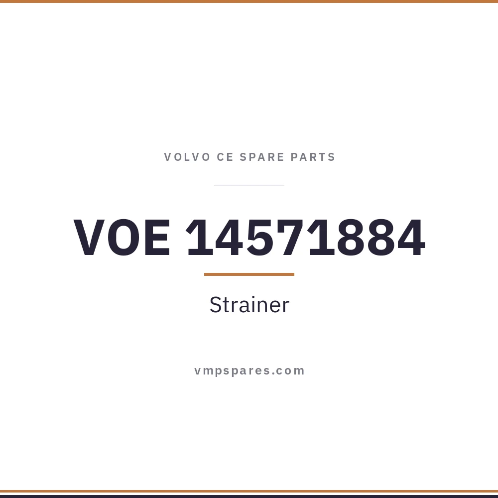 VOE 14571884 – Strainer