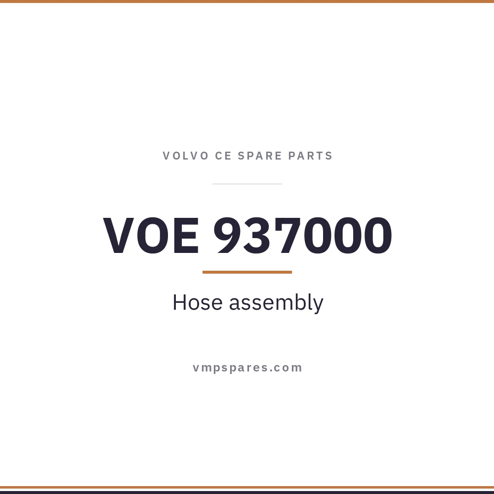 VOE 937000 – Hose assembly