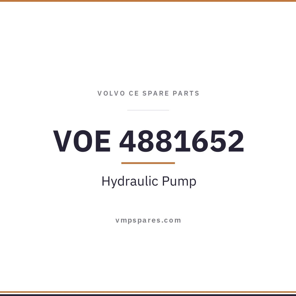 VOE 4881652 – Hydraulic Pump